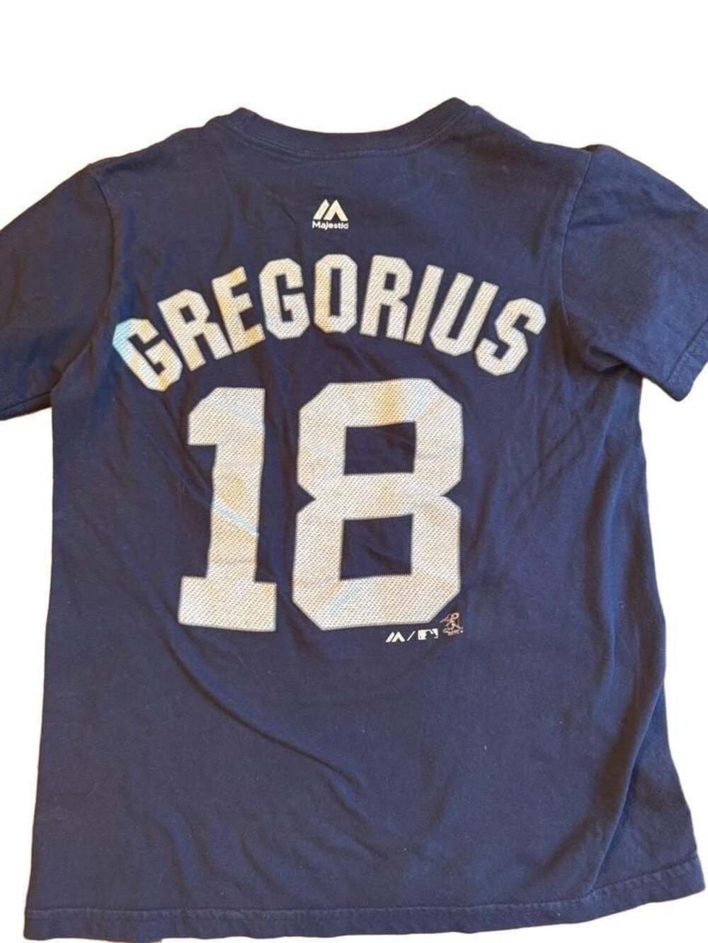 Majestic New York Yankees Aaron Gregorius #18 Youth T-Shirt b1294